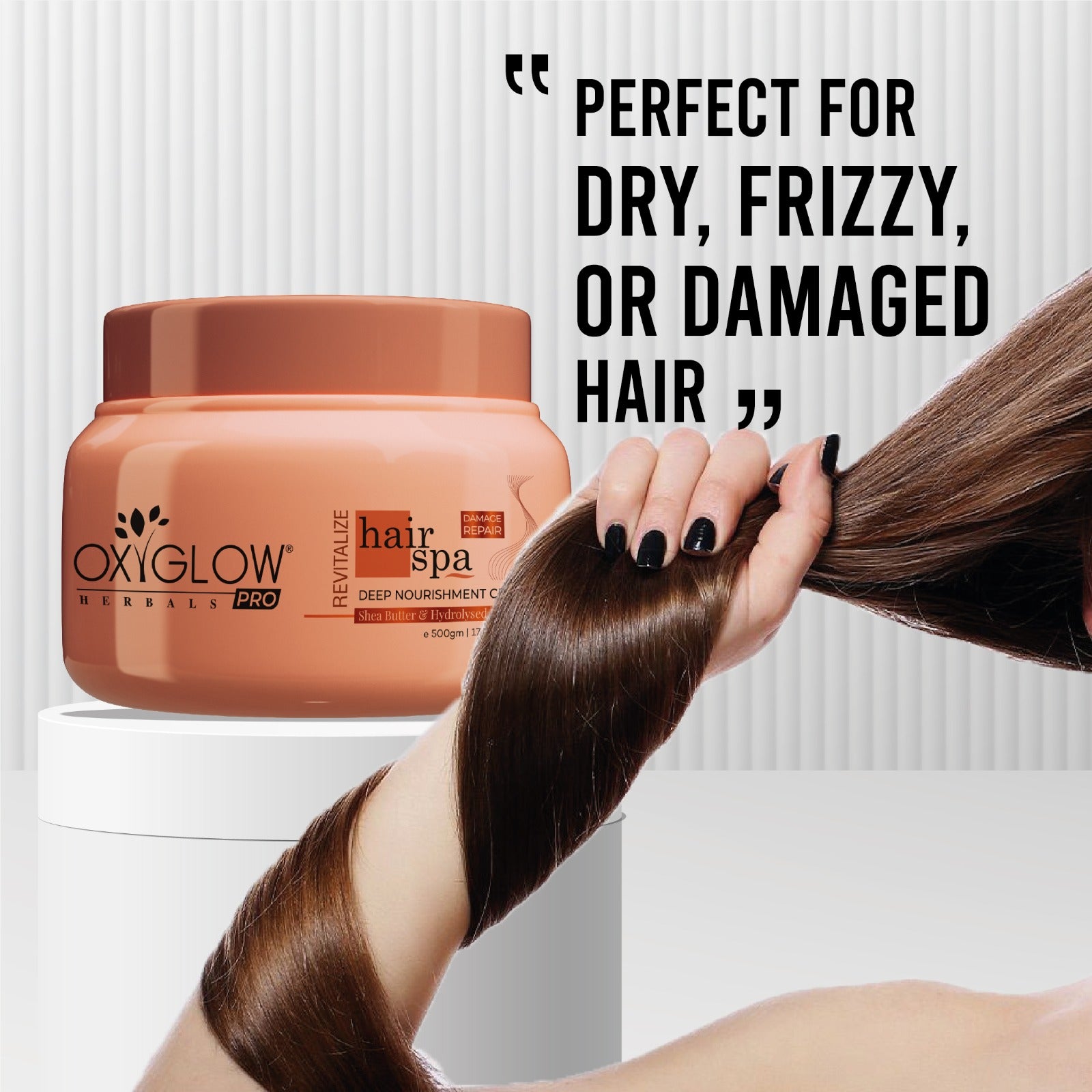 OxyGlow Herbals Pro Revitalize Hair Spa | Damage Repair | Deep Nourishment Cream