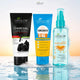 Charcoal Facewash + Hair Serum + SPF 40 Cream