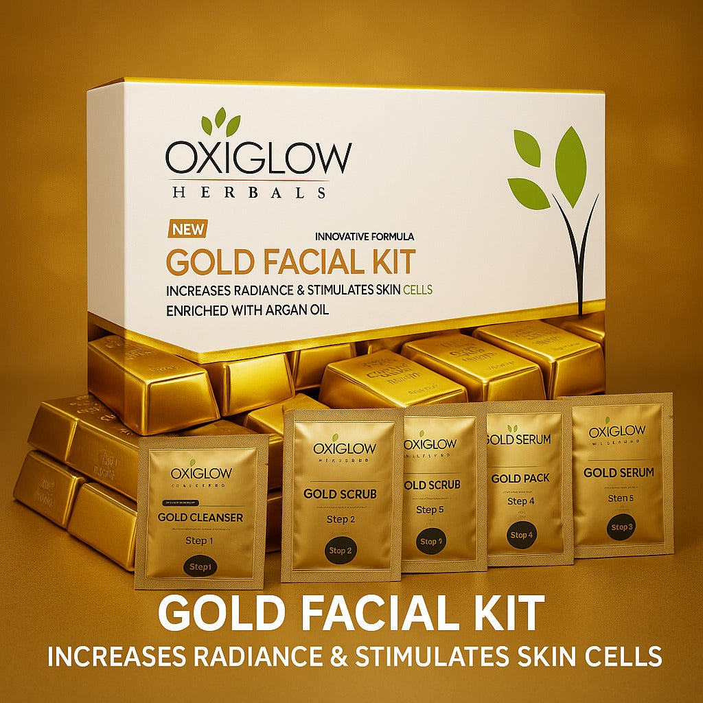 OXYGLOW HERBALS Luxe Kit - Diamond, D-Tan, Gold Facial Kits | 50gm Each