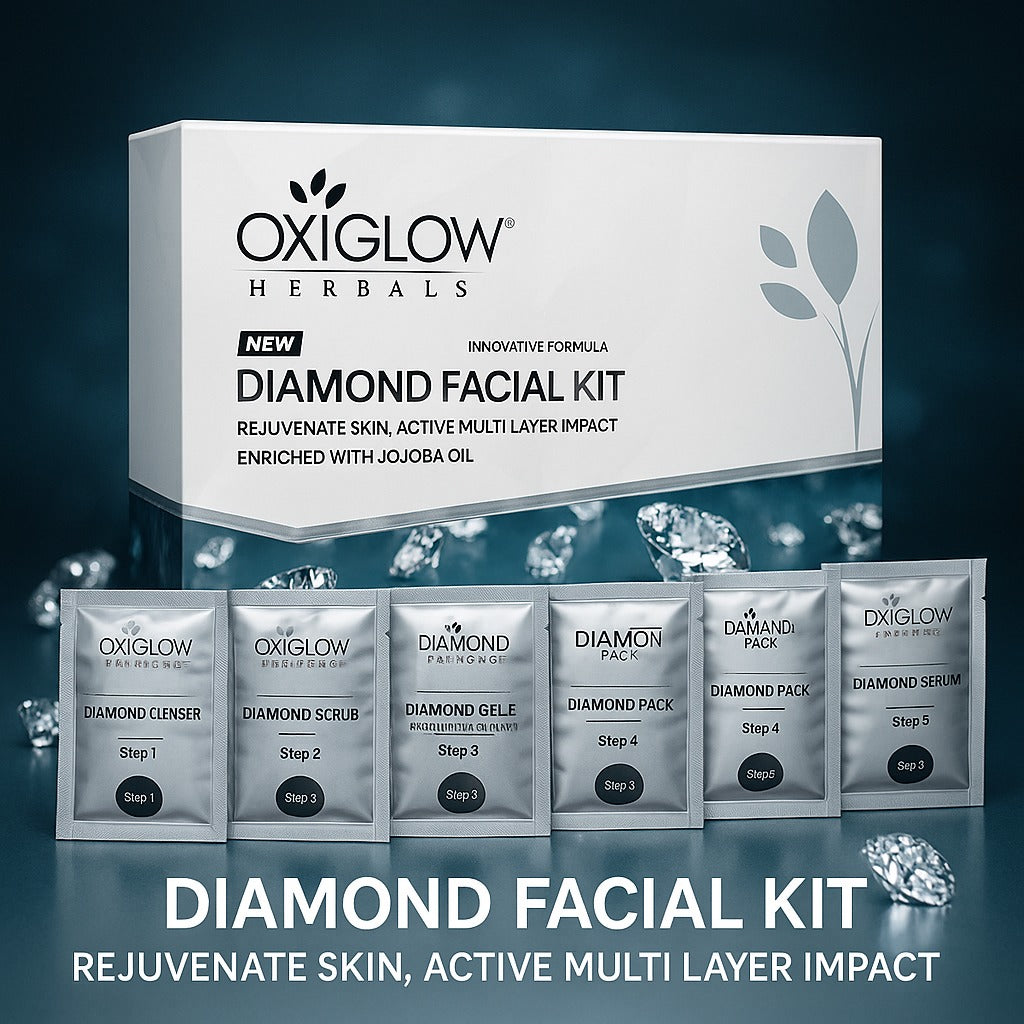 OXYGLOW HERBALS Luxe Kit - Diamond, D-Tan, Gold Facial Kits | 50gm Each