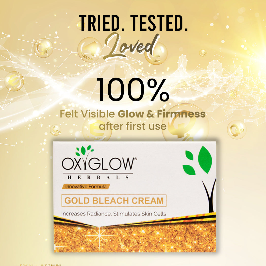 OxyGlow Herbals Gold Bleach Cream Glow Luxury Trusted