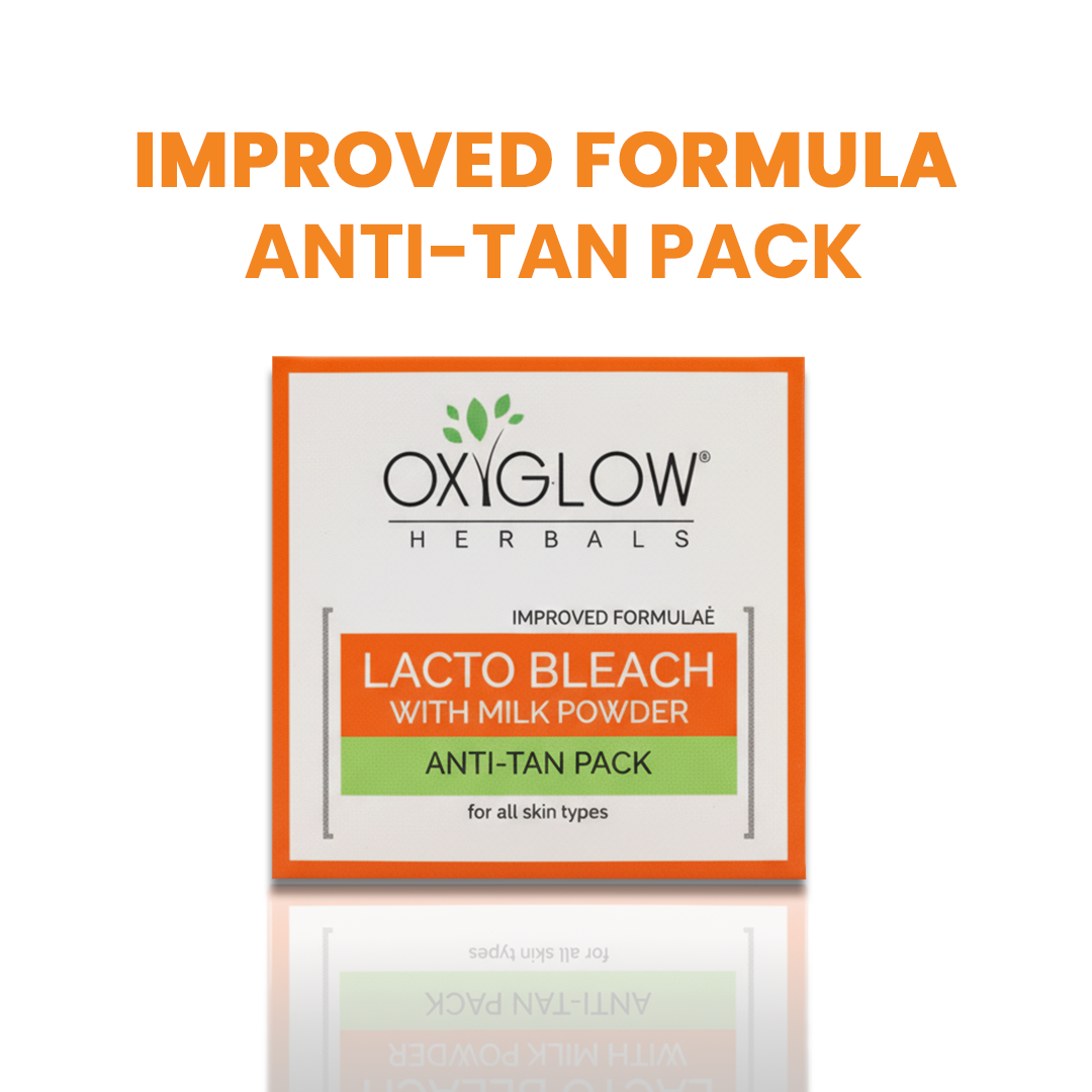 OxyGlow Herbals Lacto Bleach Cream Anti tan pack