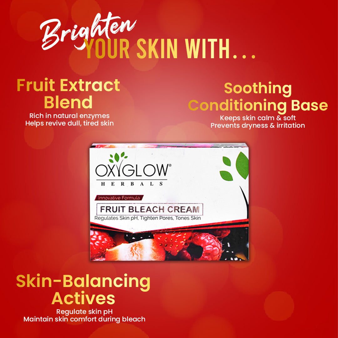 OxyGlow Herbals Multi Fruit Bleach Cream Benefits