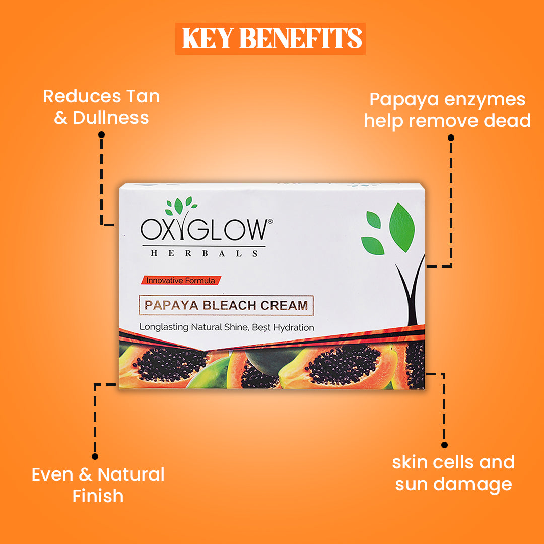 OxyGlow Herbals Papaya Bleach Cream Benefits