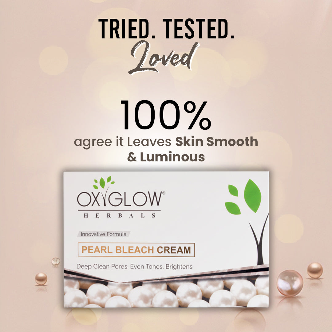 OxyGlow Herbals Pearl Bleach Cream Smoothness