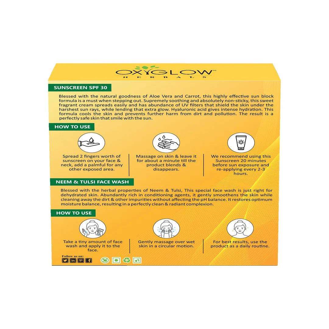 Sunscreen SPF 30++ Combo With Neem Tulsi facewash