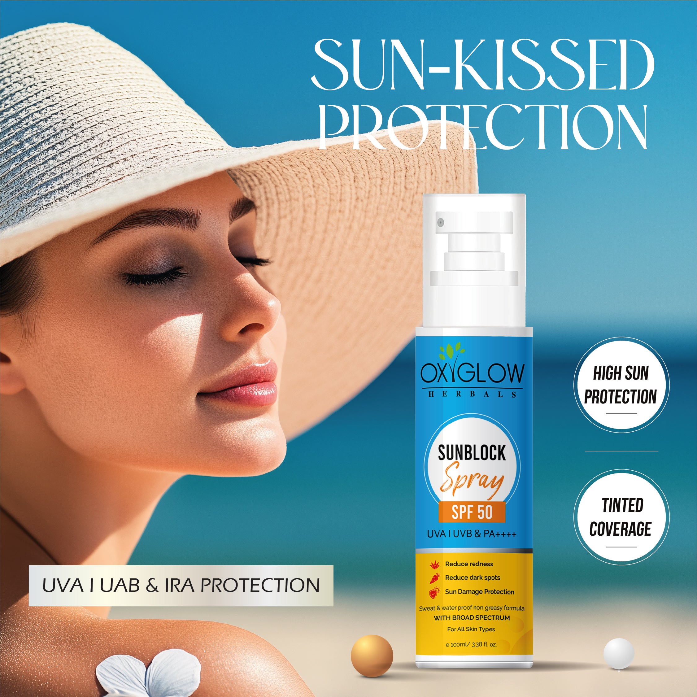 OxyGlow Sunblock Spray SPF 50 PA++++