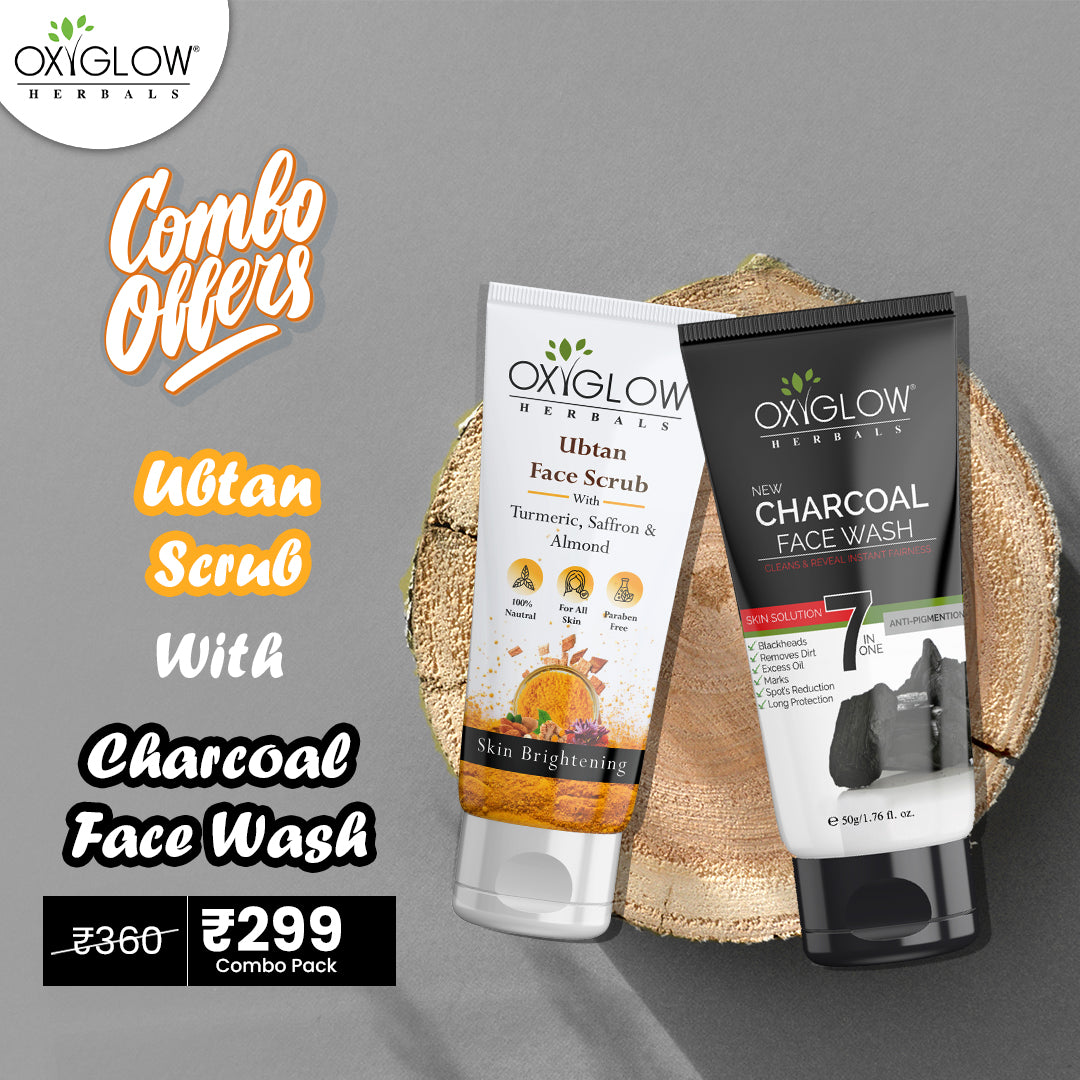 Charcoal Facewash + Ubtan Face Scrub