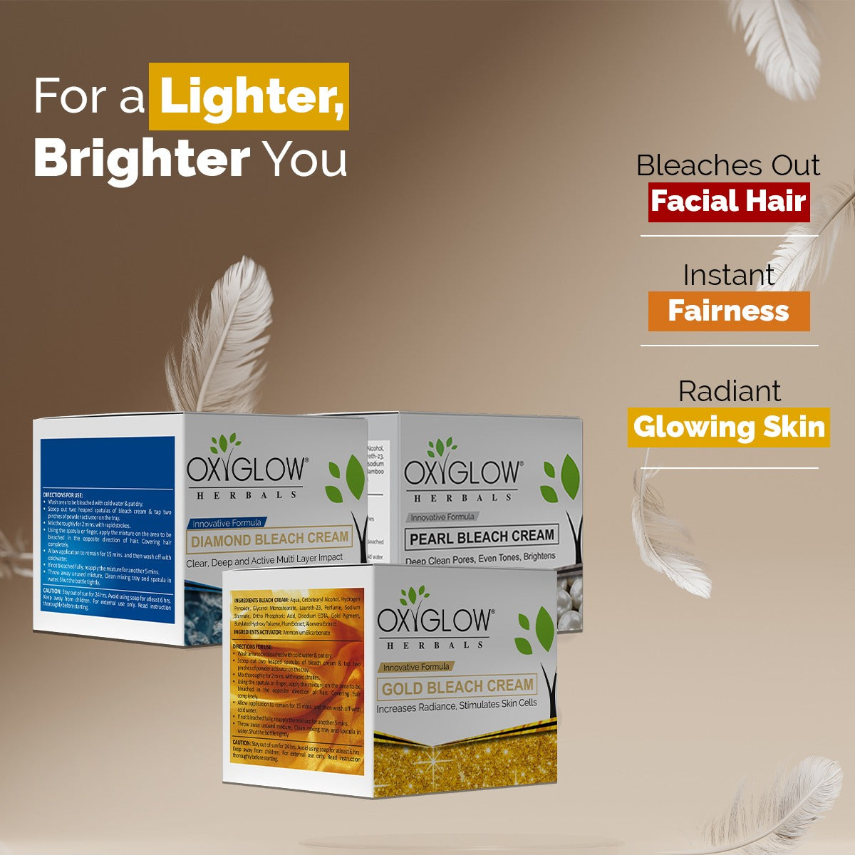 Pearl Bleach + Gold Bleach + Diamond Bleach