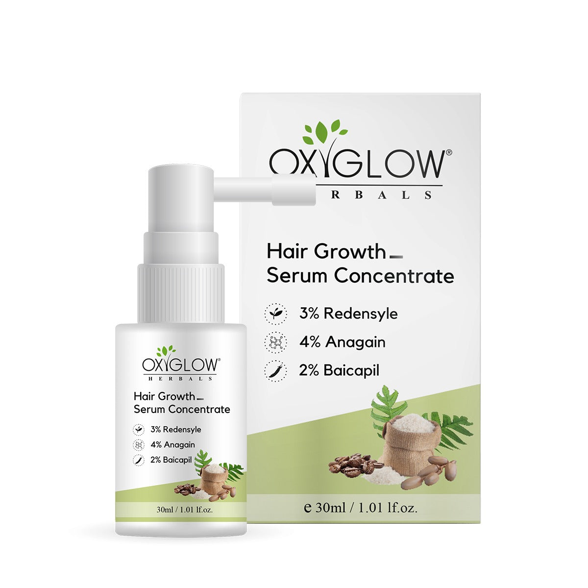 OxyGlow Herbals Hair Growth Serum Concentrate 30 ml