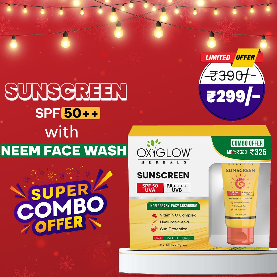 Sunscreen SPF 50++ with Neem Tulsi Face Wash