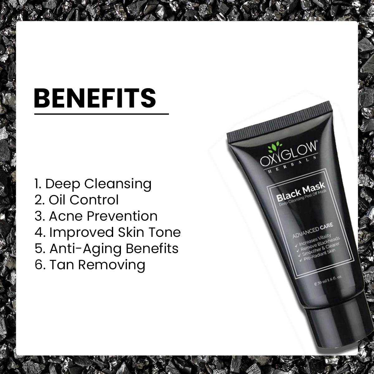 Sunscreen SPF 50 + Activated Charcoal Face Wash + Black Mask