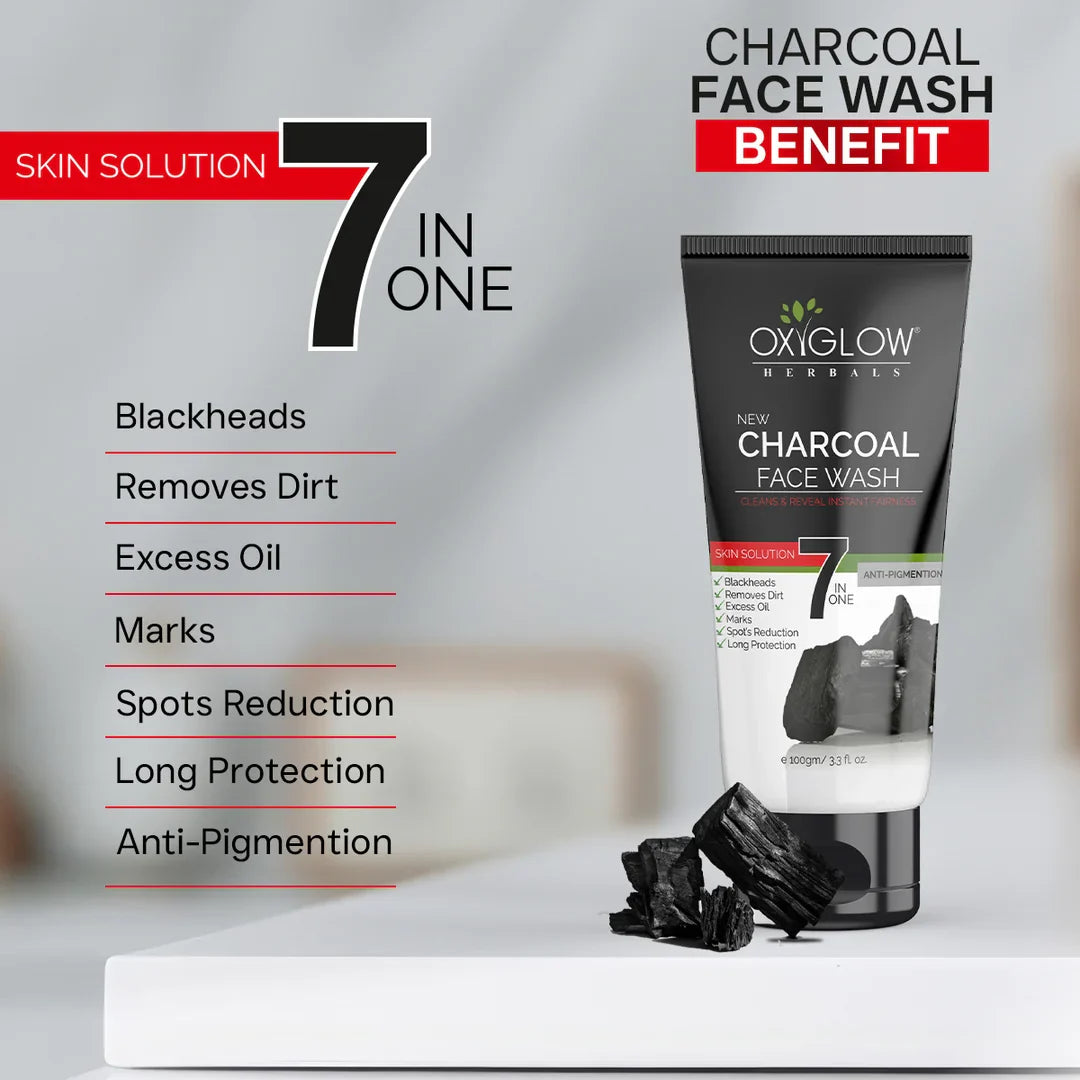 Charcoal Face Wash 100 Gm + De-TAN Face Wash 100 Gm