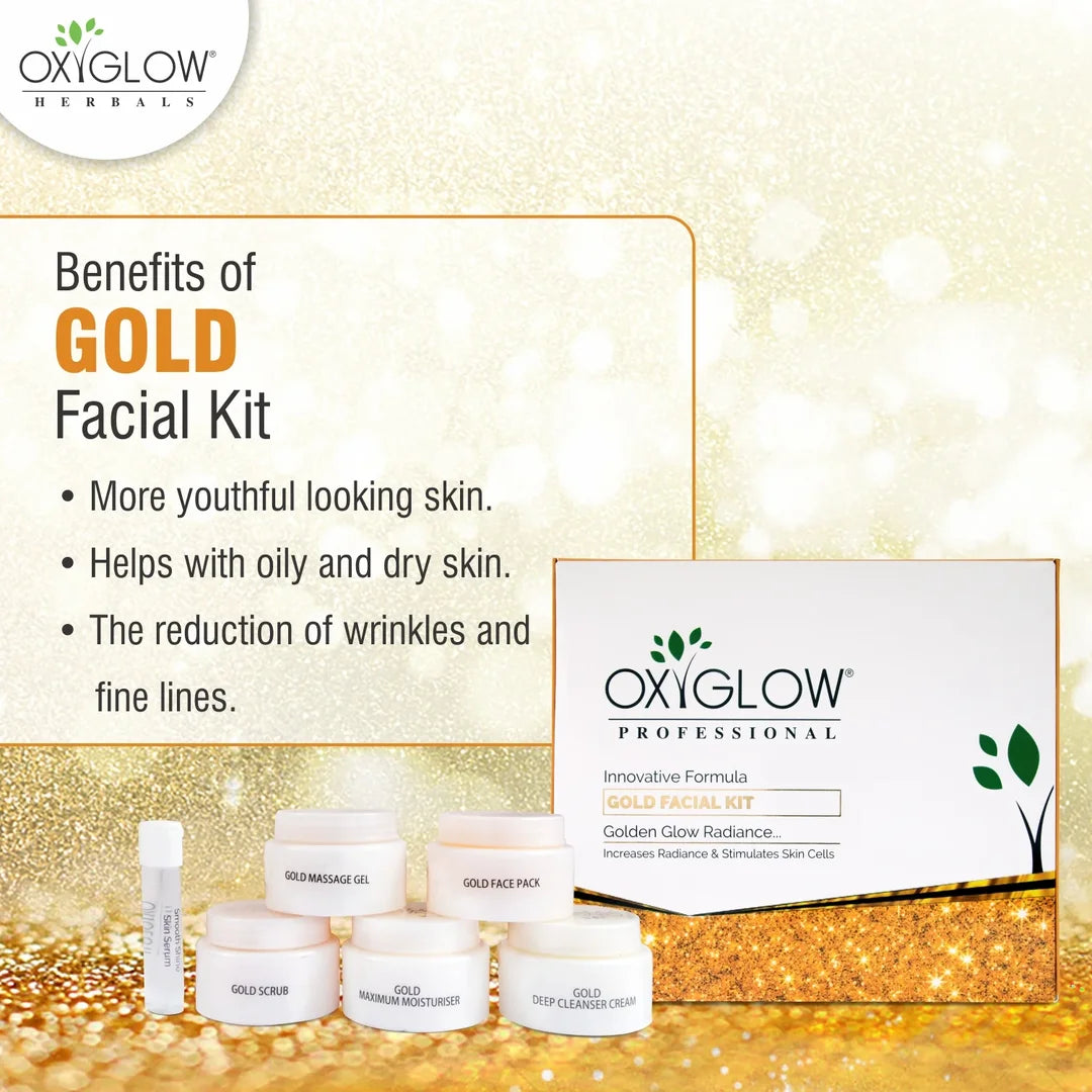 Gold Facial Kit 260 Gm - Increases Radiance & Stimulates Skin Cells