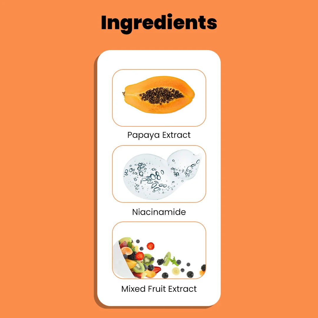 OxyGlow Herbals Papaya Anti Pollution Face Wash | Clearer & Refined Complexion | Acne Control | Brighter & Even Skin Tone