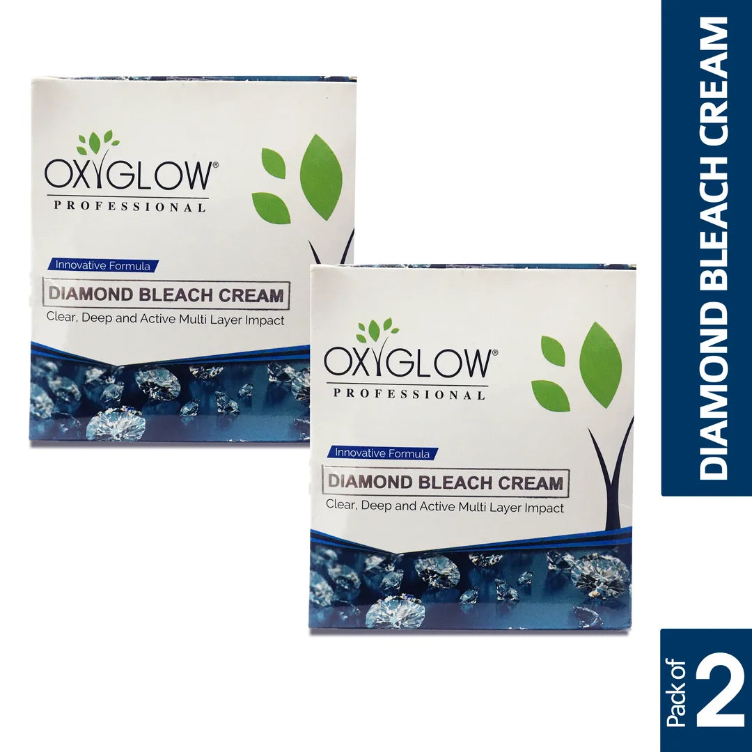 OxyGlow Herbals Diamond Bleach Cream | Brightening & Tan Removal | Suitable for All Skin