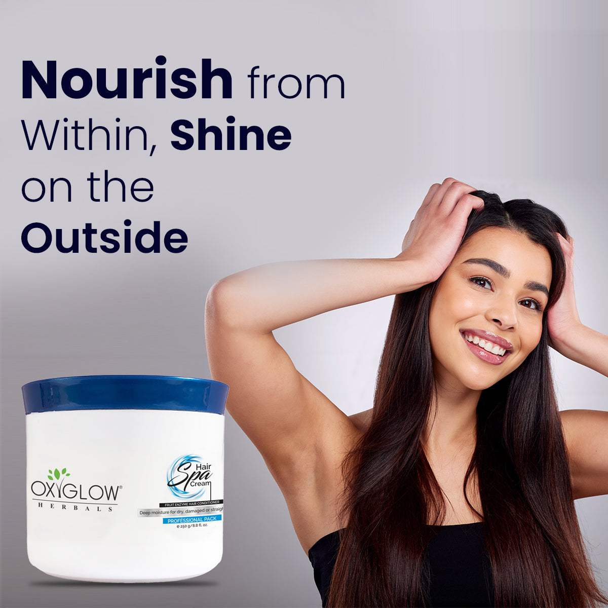 OxyGlow Herbals Hair Spa Cream | Revitalizes Dry Scalp | Deep Nourishment for Roots & Smoothen Hair