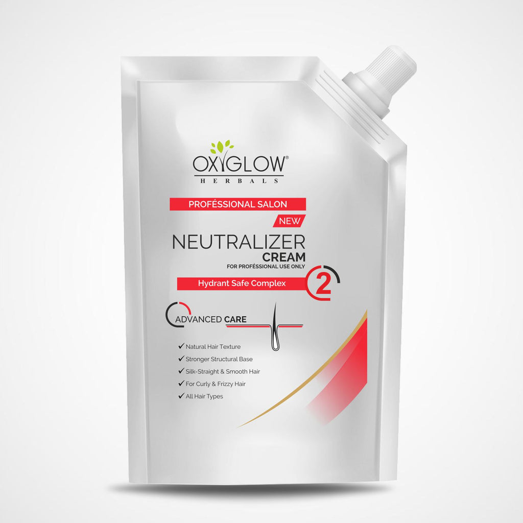 Professional Salon Hair Straightening with Neutralizer Cream