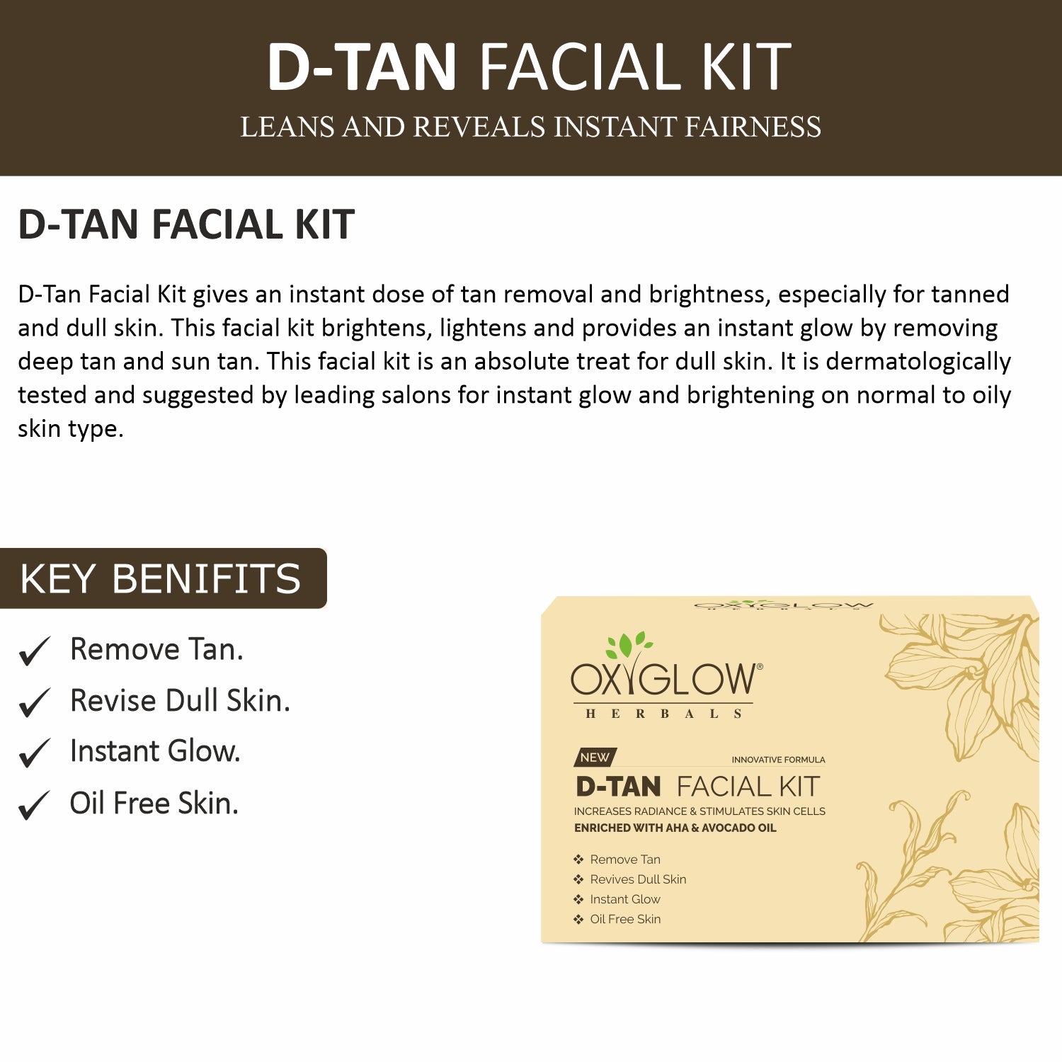 Diamond Facial Kit 50 Gm + D-Tan Facial Kit 50 Gm