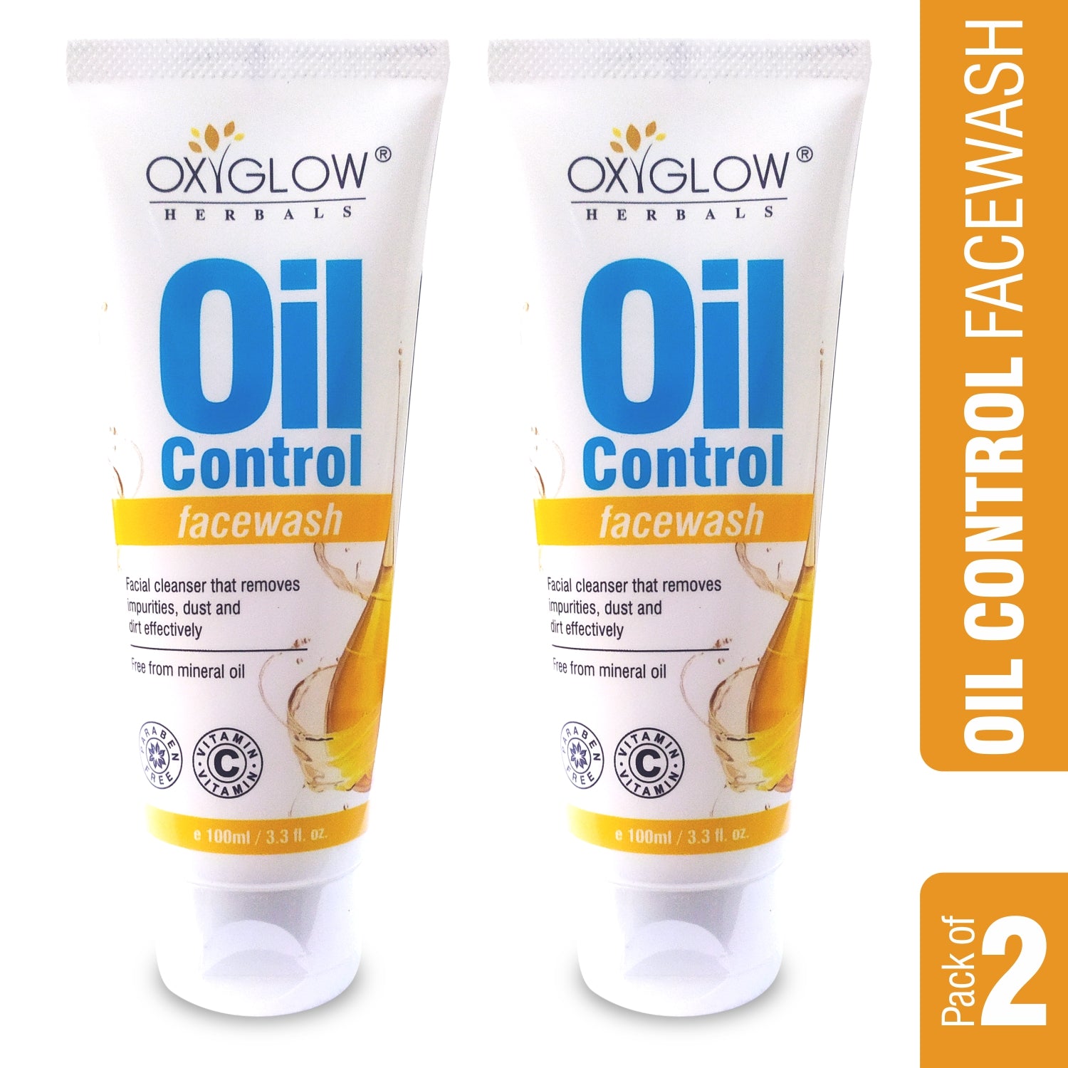 Oil Control Face Wash - Removes Impurities, Dust & Dirt