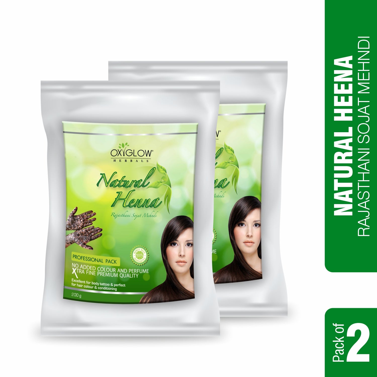 Pure and Natural Herbal Powder - Hair Pack -  Bhringraj-Shikakai-Reetha-Indigo-Mehndi-Henna | TheWholesalerCo