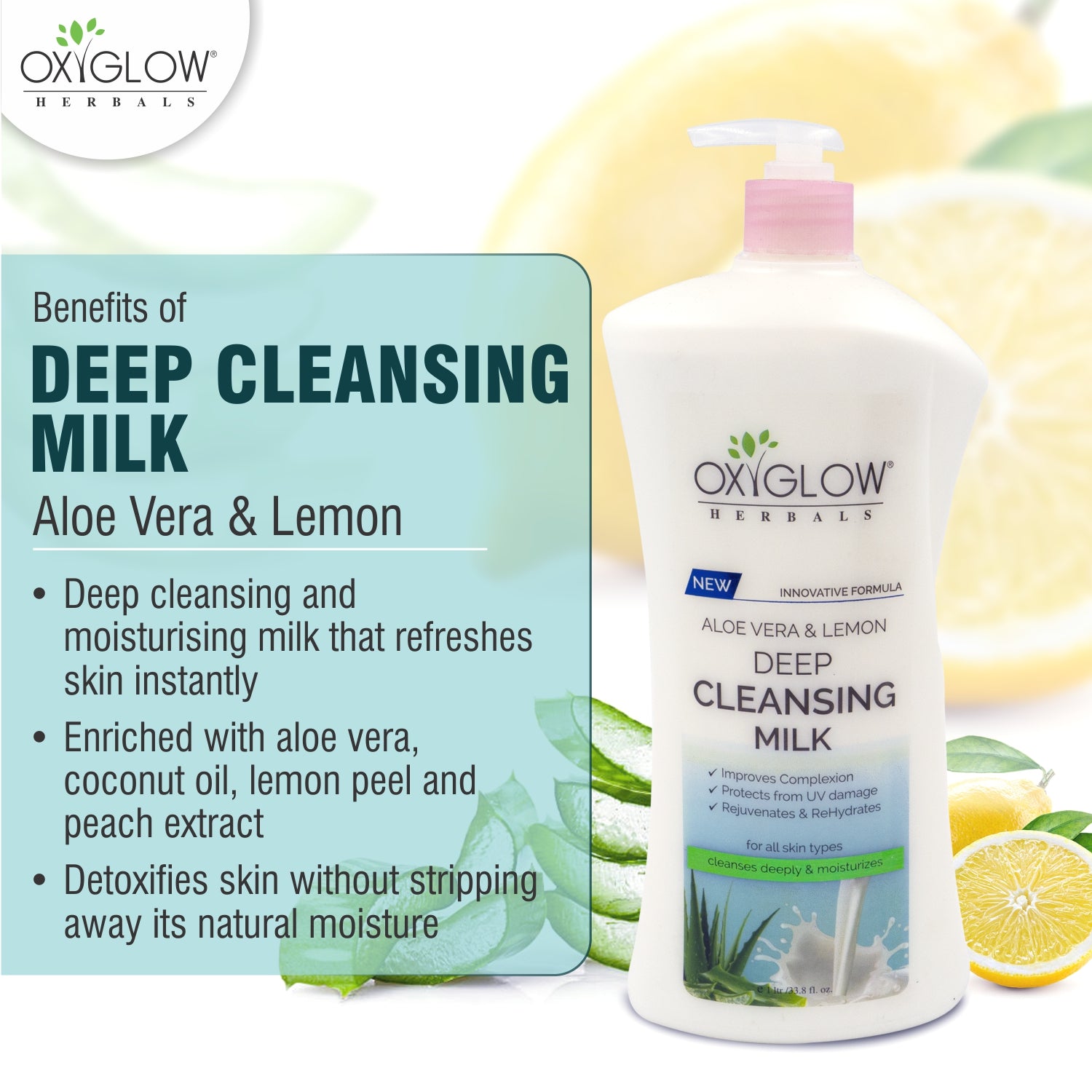 Deep Cleansing Milk 1000ml - Cleanses Deeply & Moisturizes