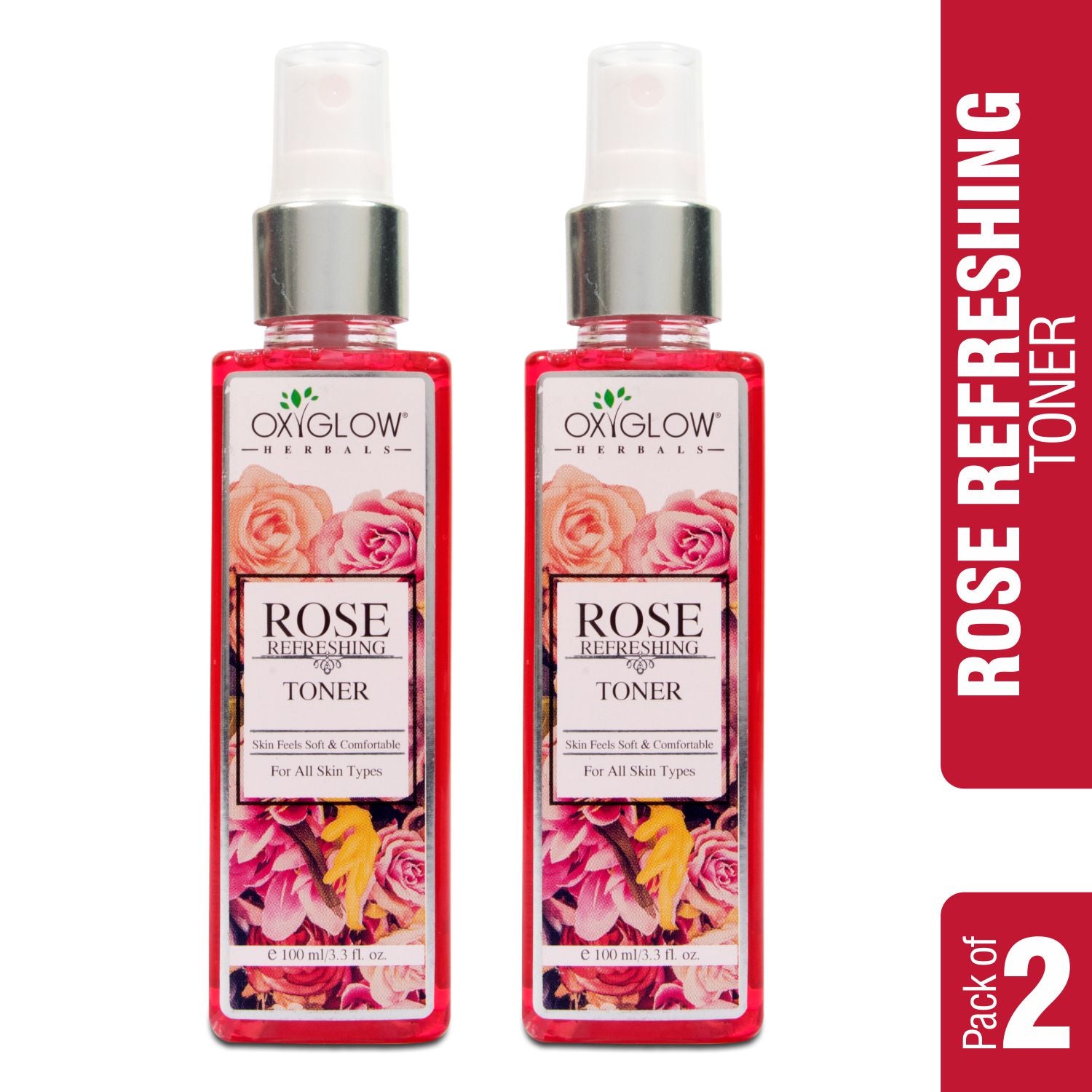 Rose Skin Toner - Skin Feels Soft & Comfortable