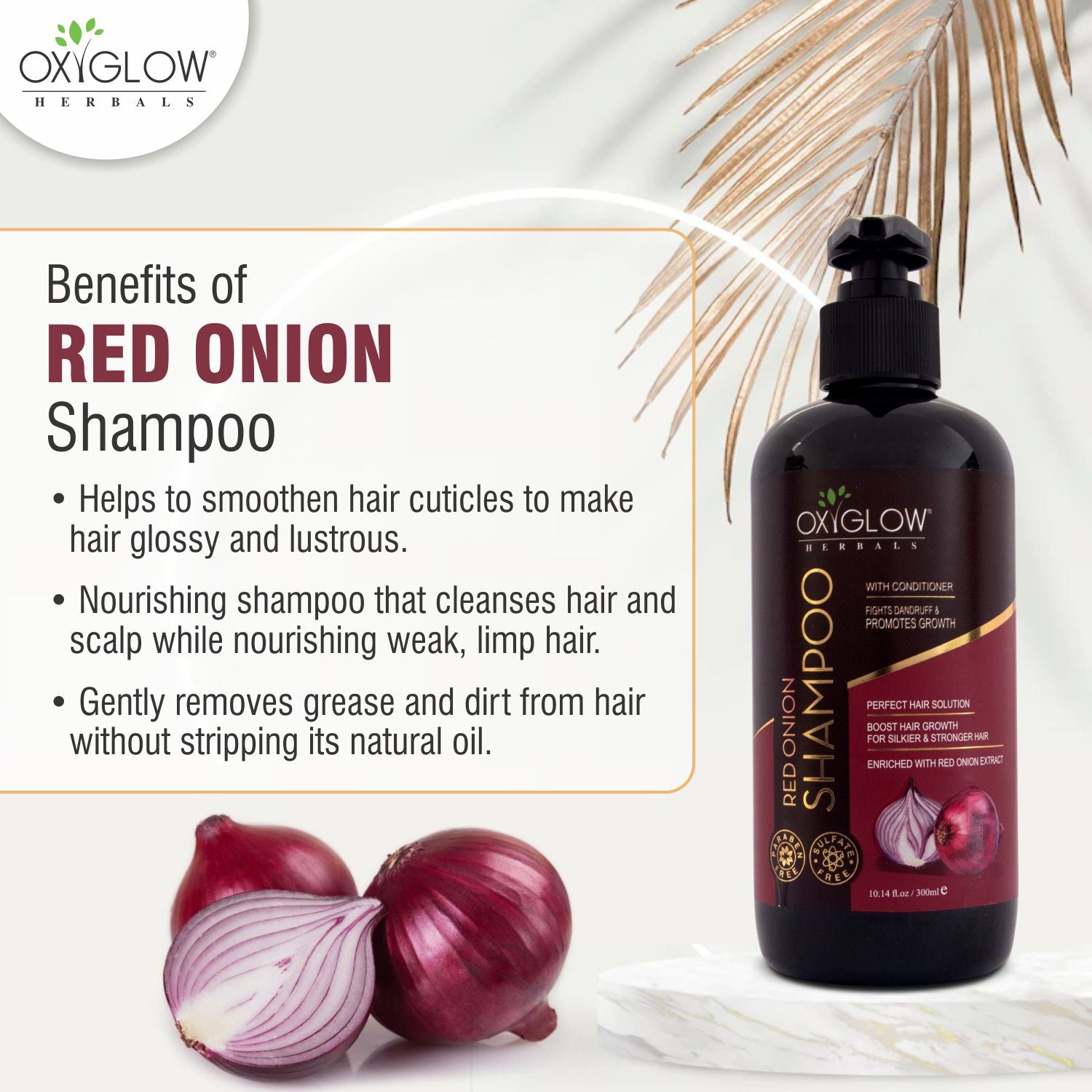 Red Onion Shampoo - Fight Dandruff & Promotes Growth