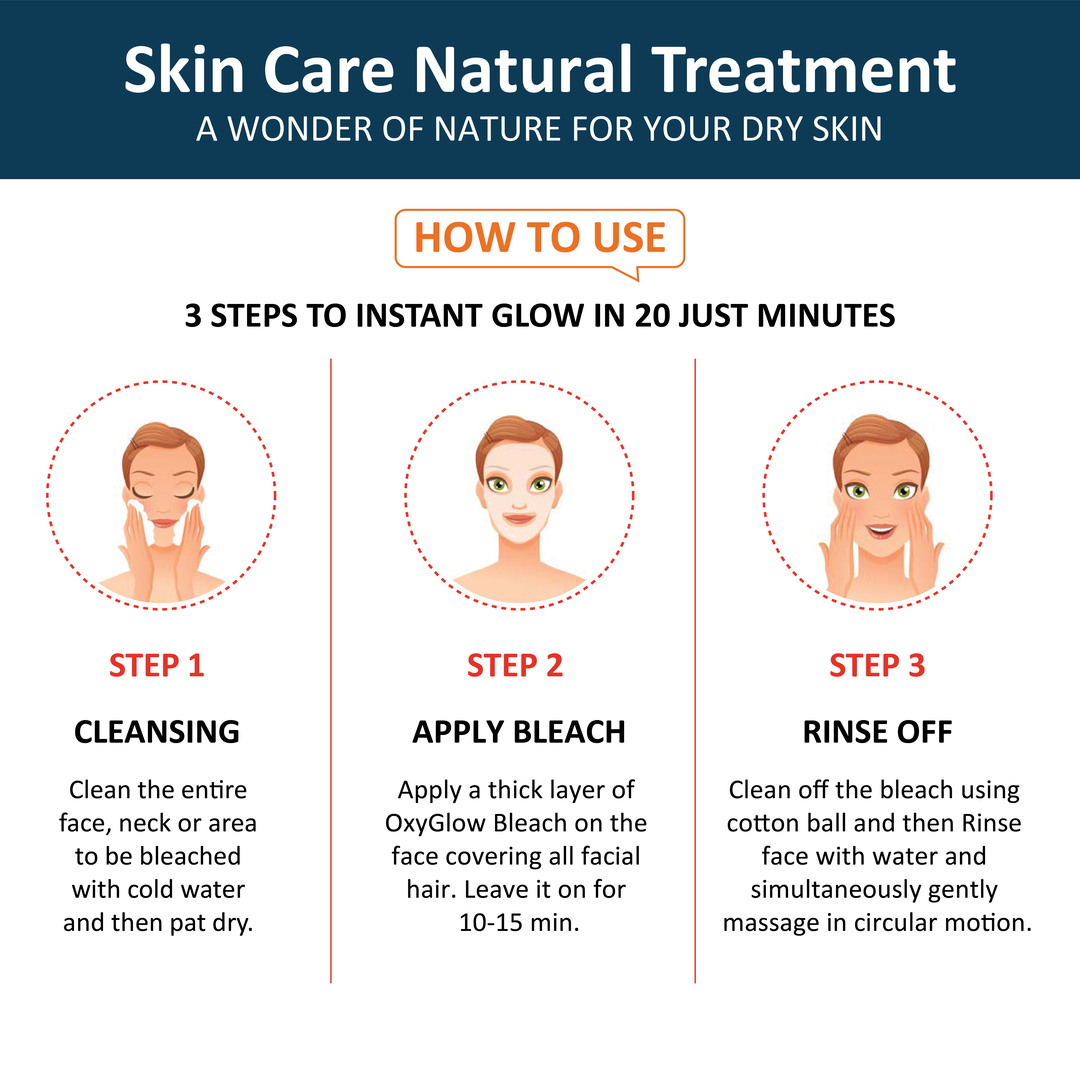 OxyGlow Herbals Diamond Bleach Cream-How to use