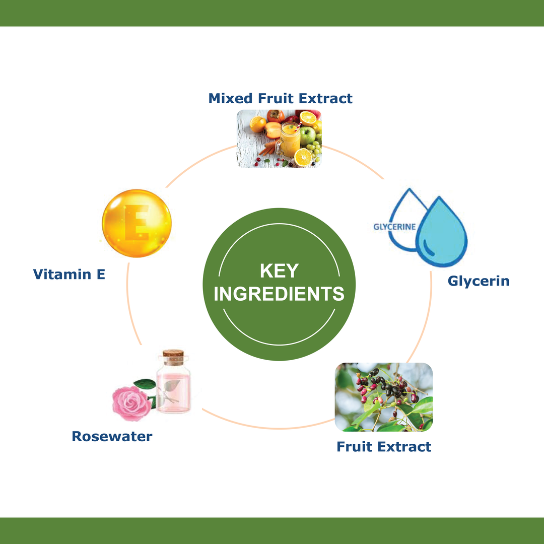 OxyGlow Herbals Fruit Moisturiser skin cream- key ingredients