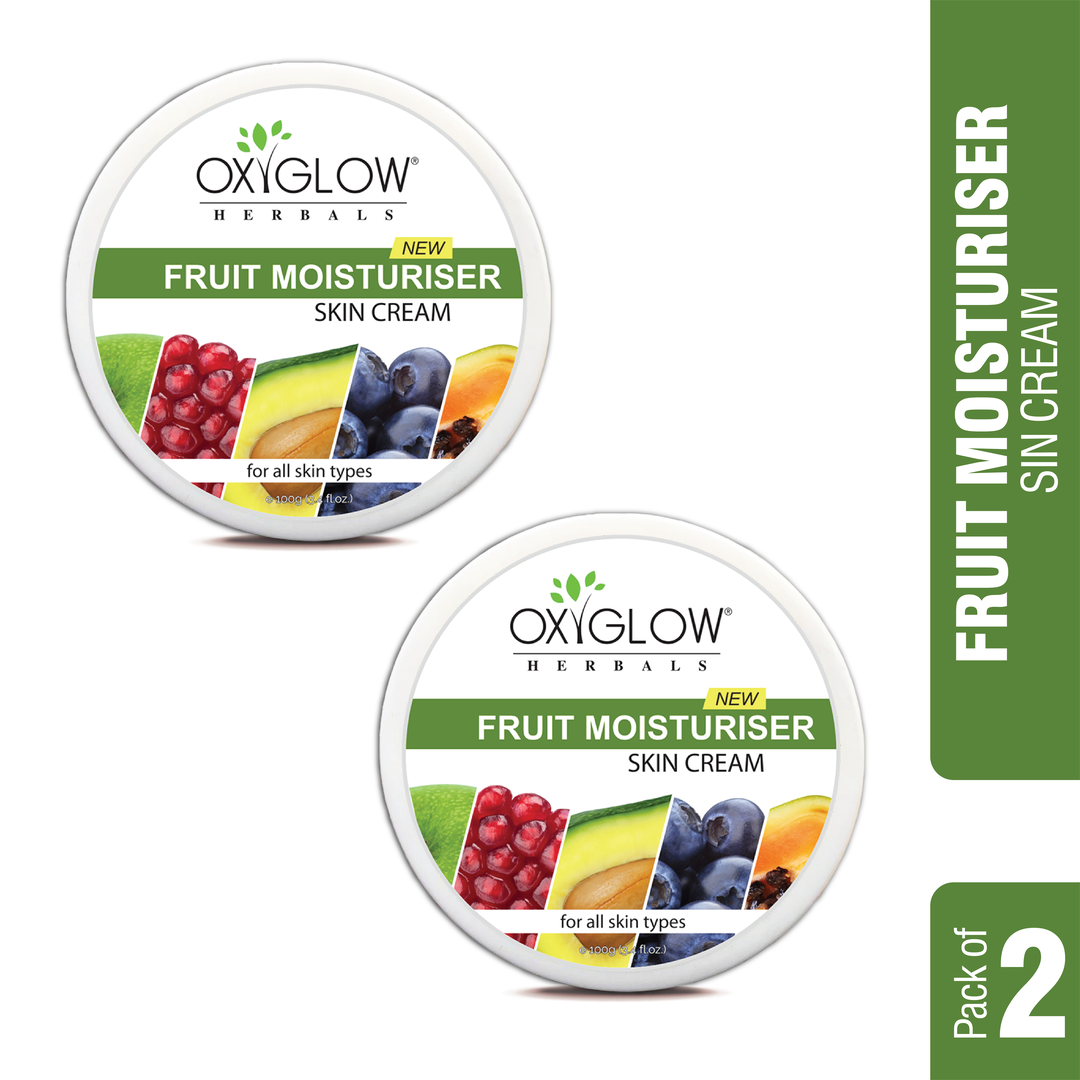 OxyGlow Herbals Fruit Moisturiser skin cream- packof2