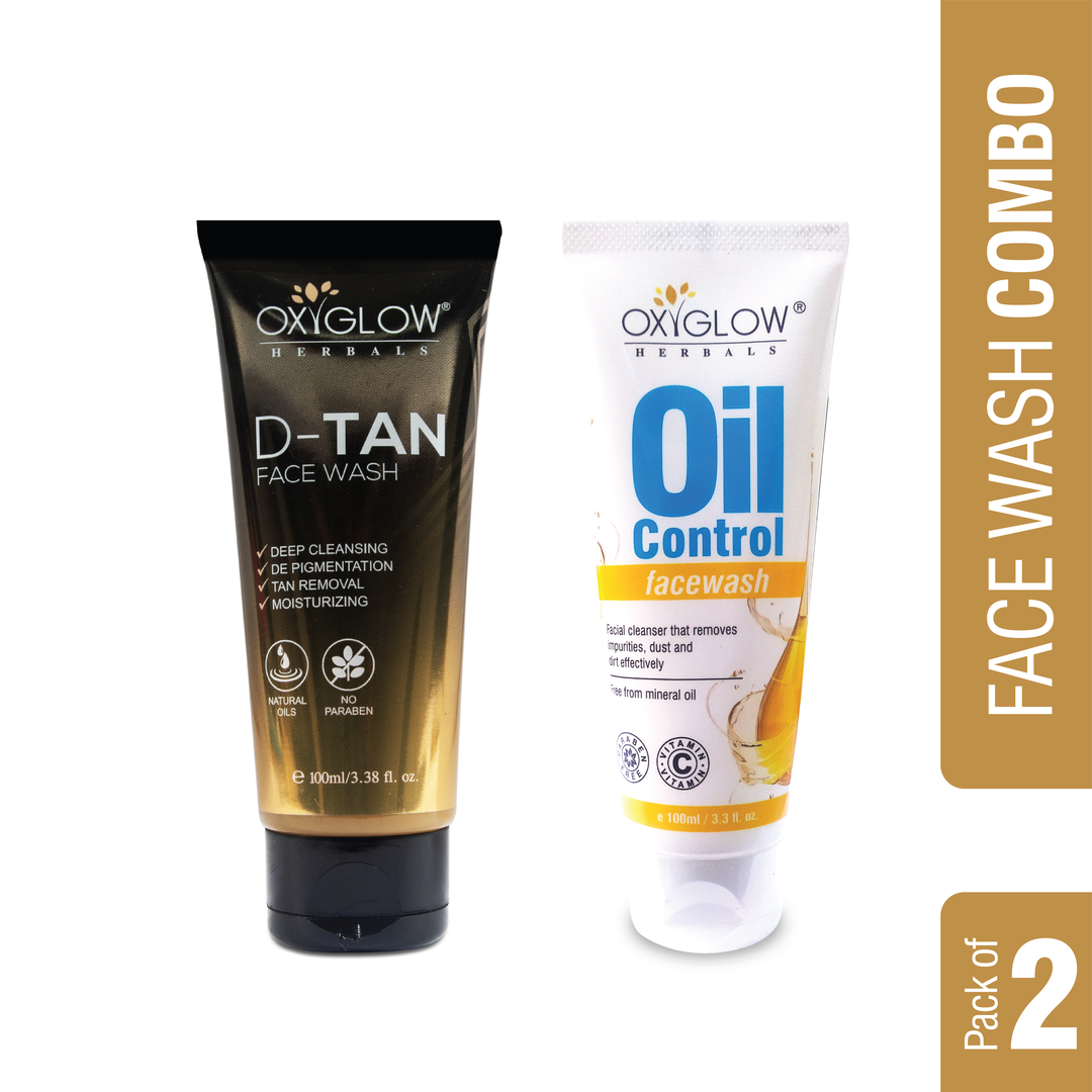 OxyGlow Herbals Oil Control Facewash+D-Tan Facewash