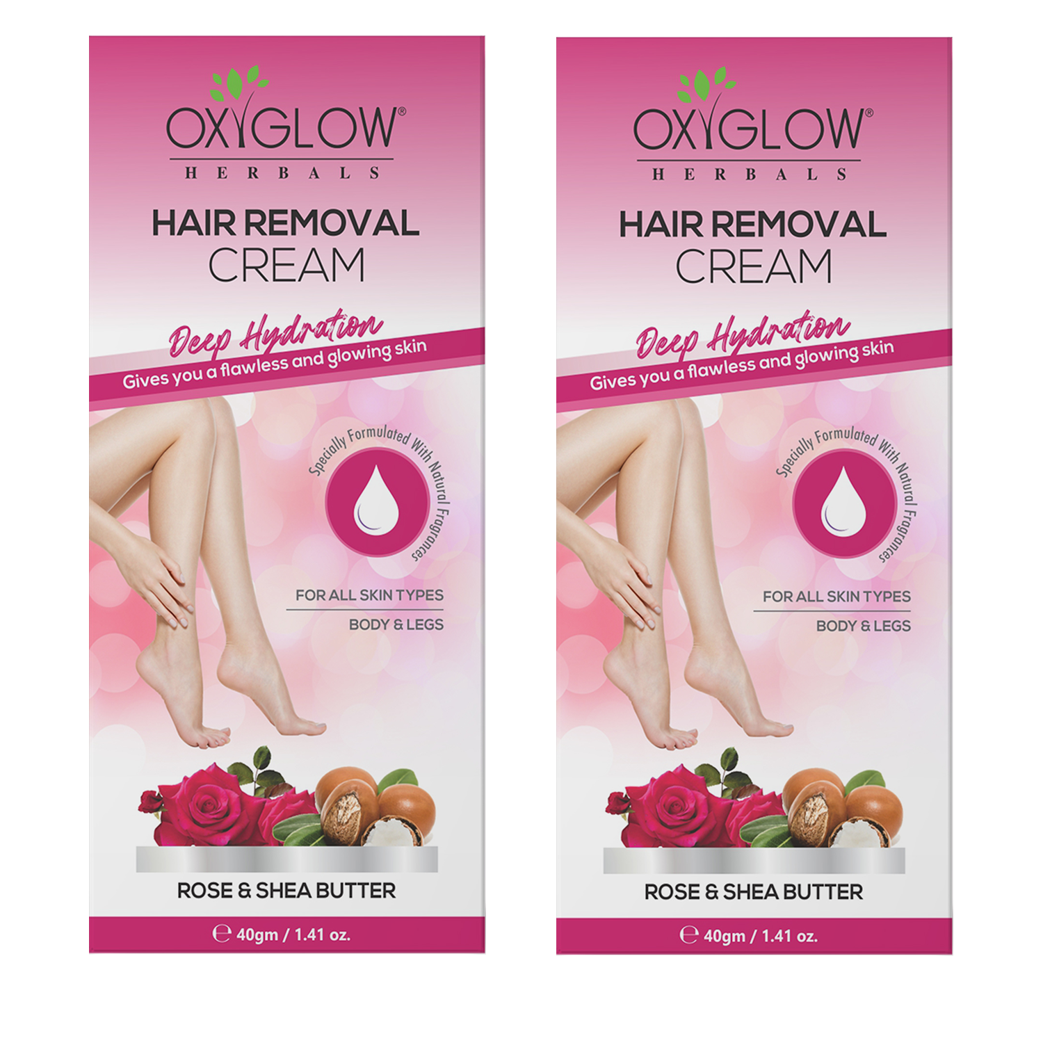 Rose & Shea Butter Hair Removal Cream – OxyGlow Cosmetics