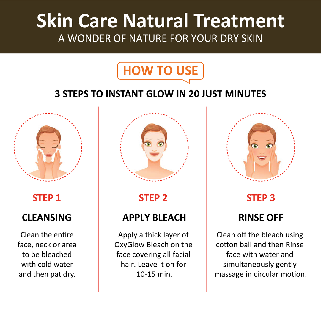 OxyGlow Herbals Pearl Bleach Cream-How to use