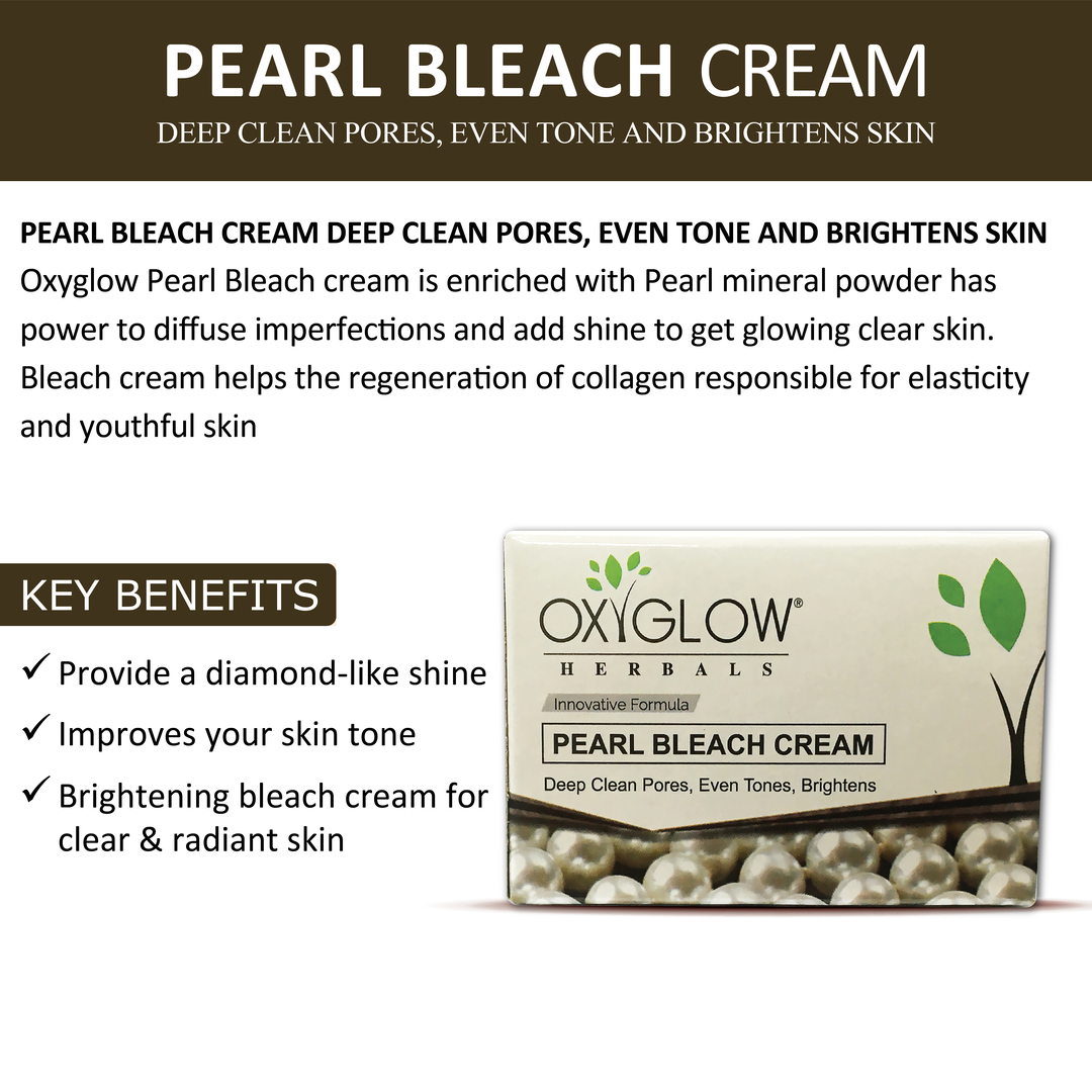 OxyGlow Herbals Pearl Bleach Cream-Key benefits