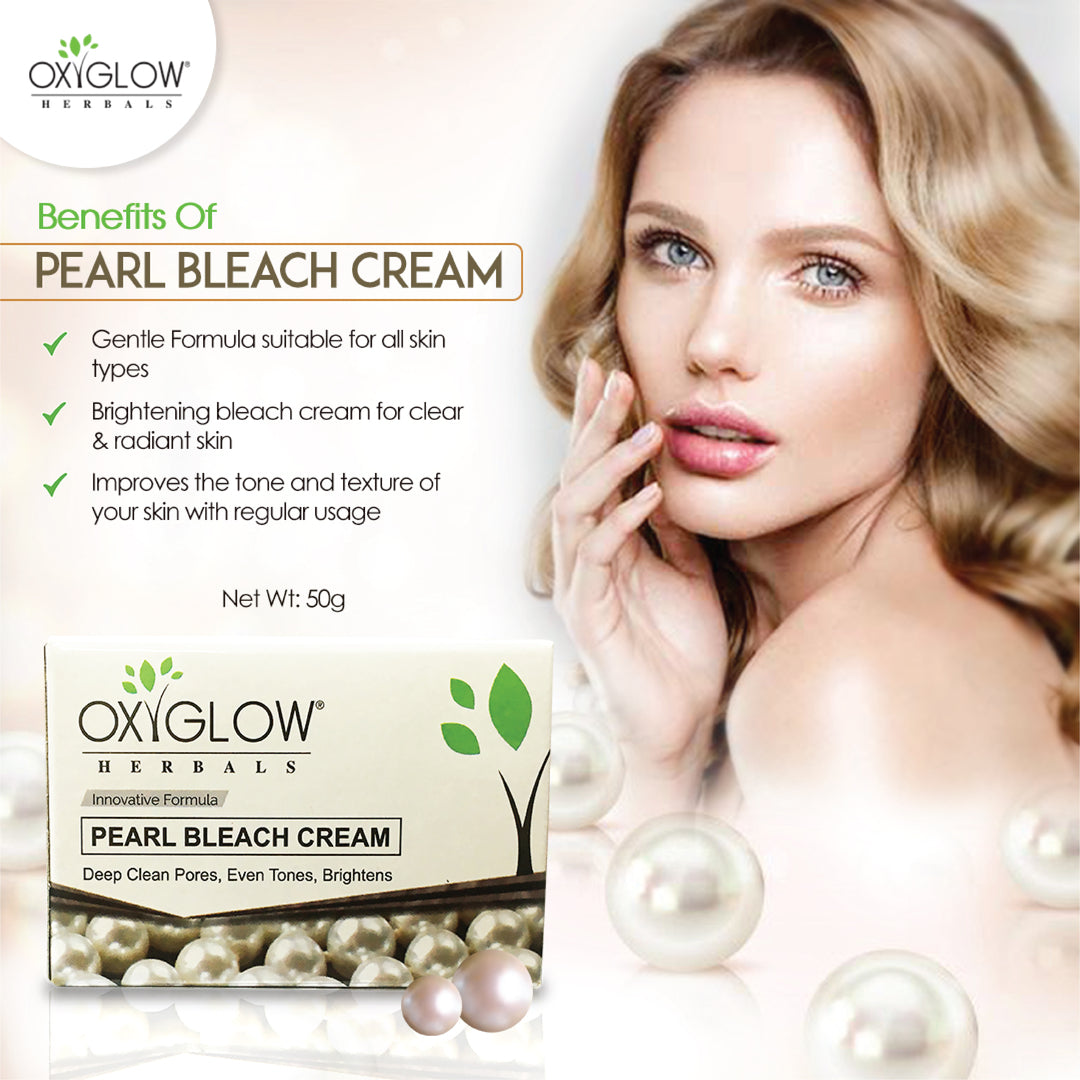 OxyGlow Herbals Pearl Bleach Cream-benefits-50 gms