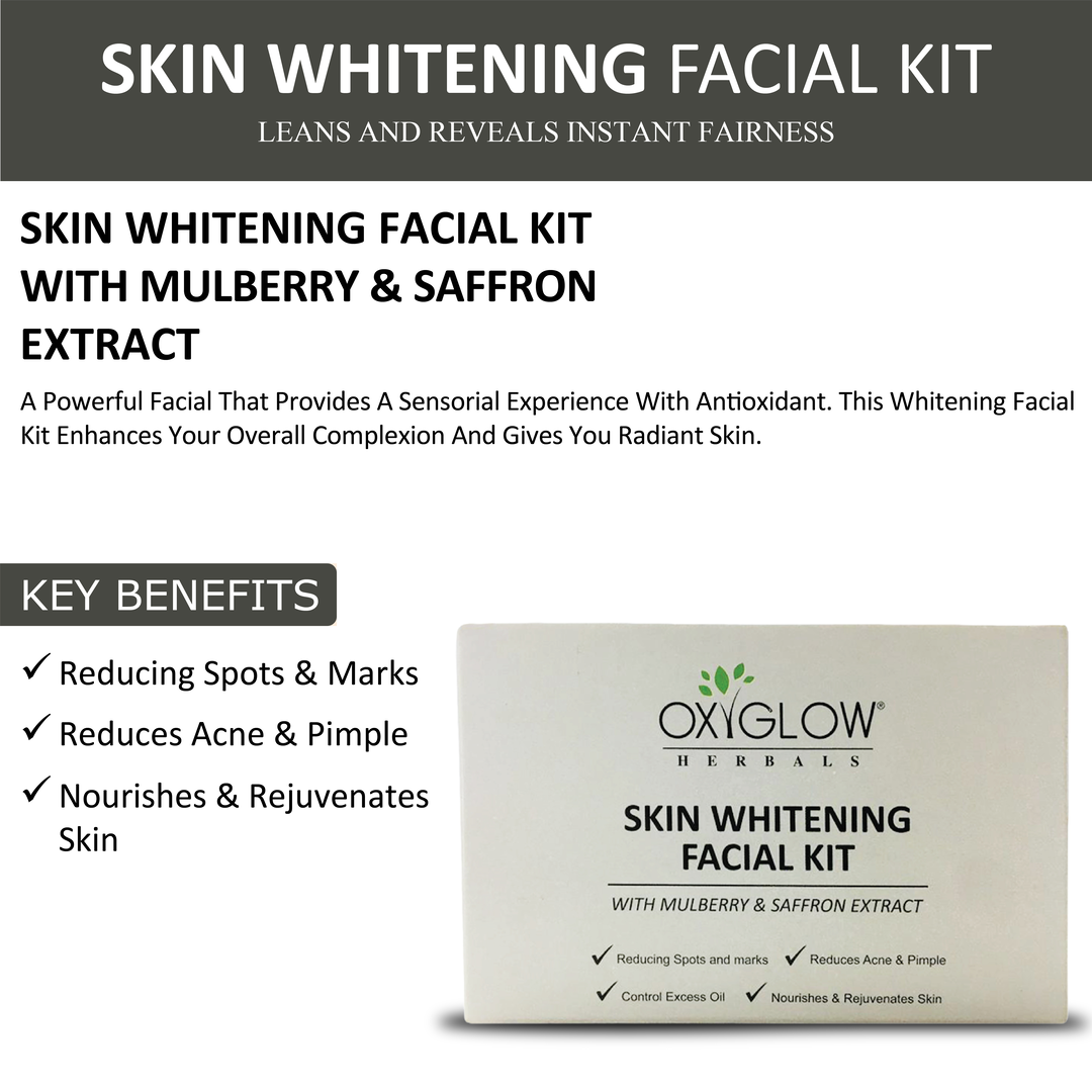 OxyGlow Herbals Skin Whitening Facial Kit-key benefits