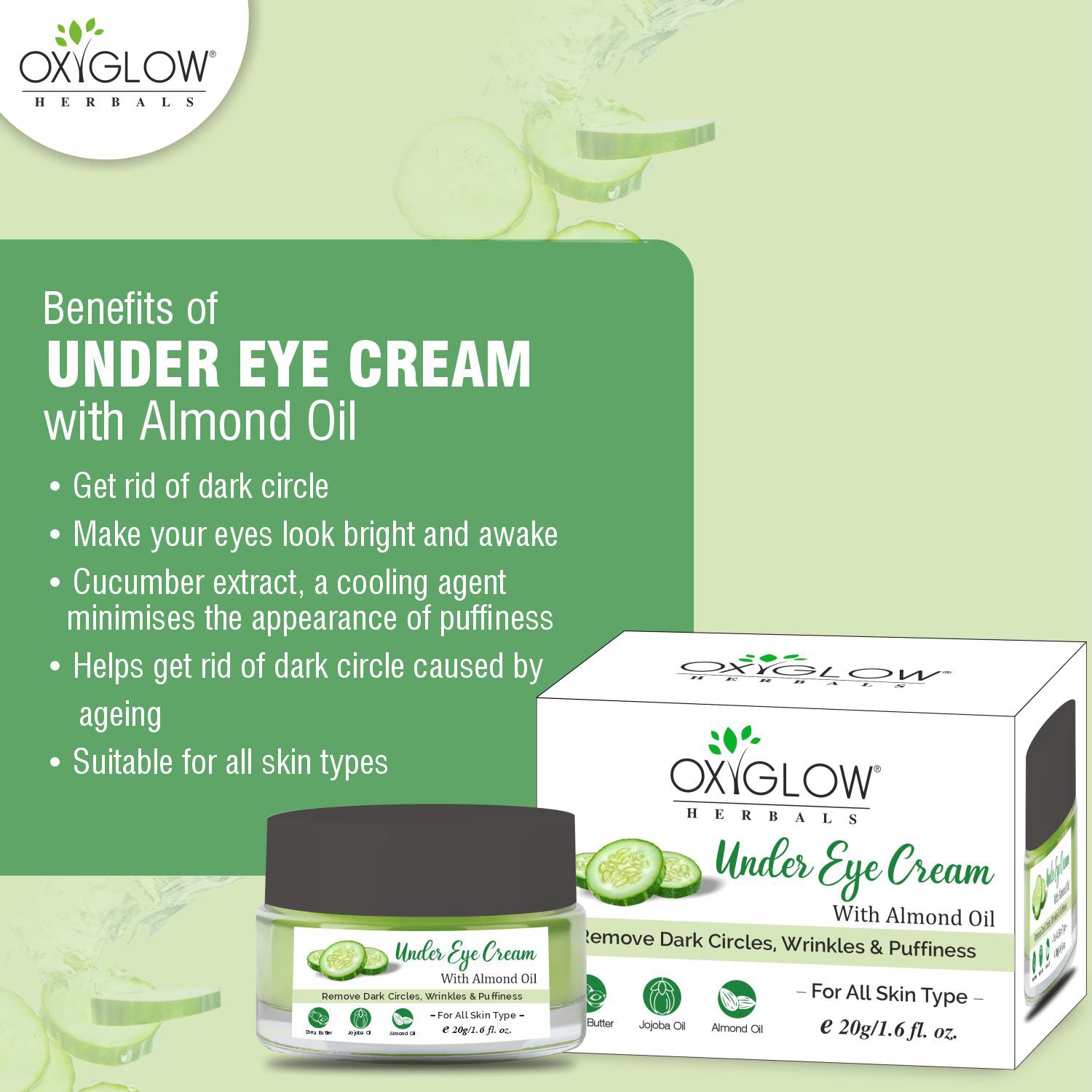 OxyGlow Herbals Under eye Cream Benefits